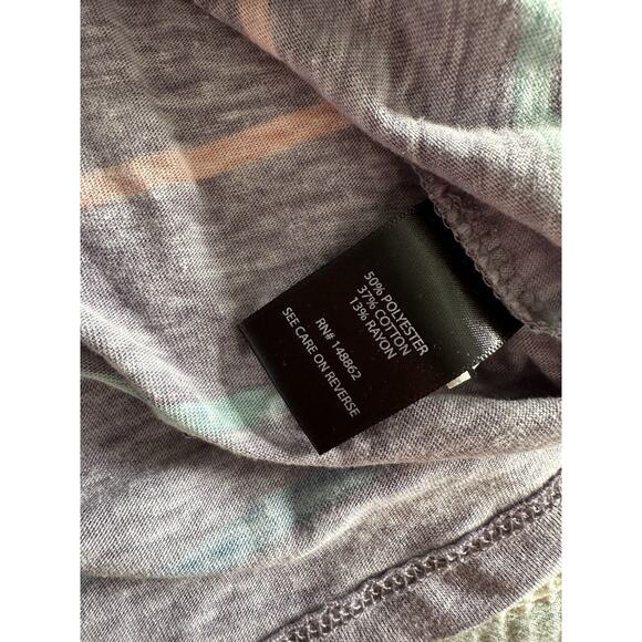 Torrid Jersey Purple Cadet Multi Stripe Classic Fit Vintage V-Neck Tank Size 1 - Picture 6 of 6